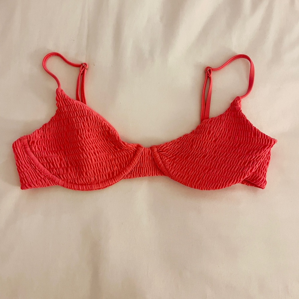 BRIGHT ORANGE BIKINI TOP